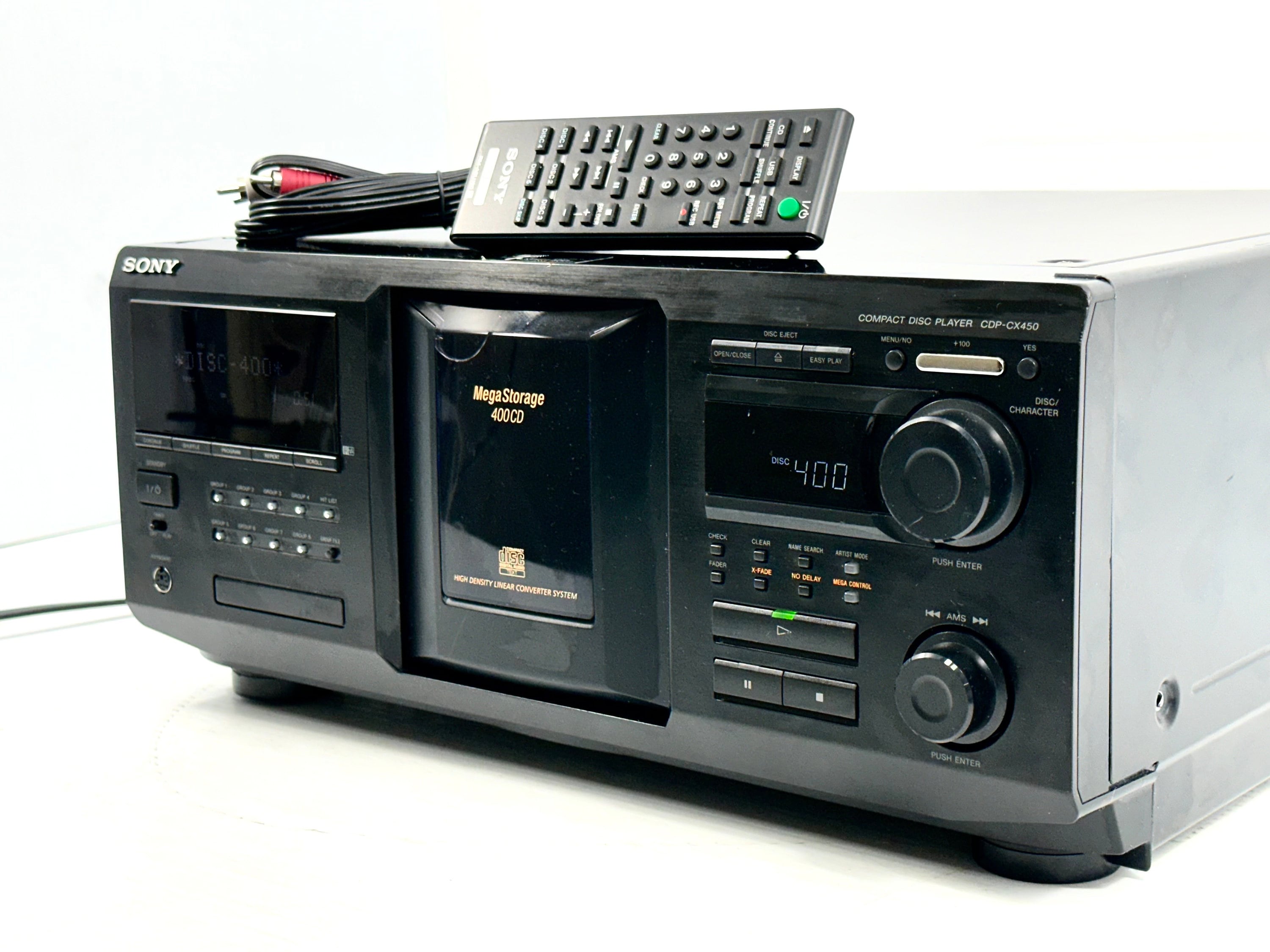 Vintage Refurb Sony CDP-CX450, 400 CD Compact Disc Changer W