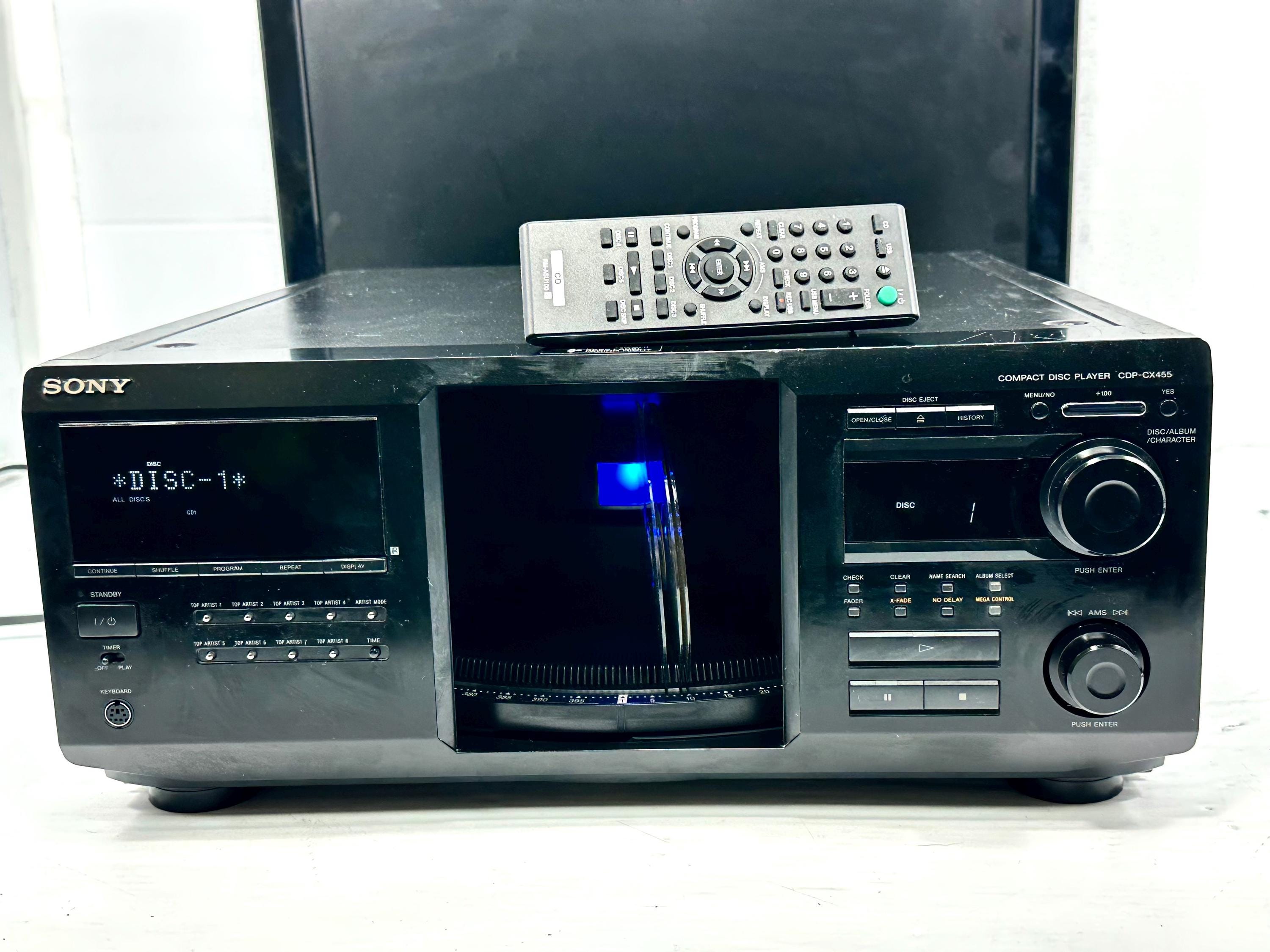 Vintage Refurbished Sony CDP-CX455 Megastorage 400-disc CD Changer