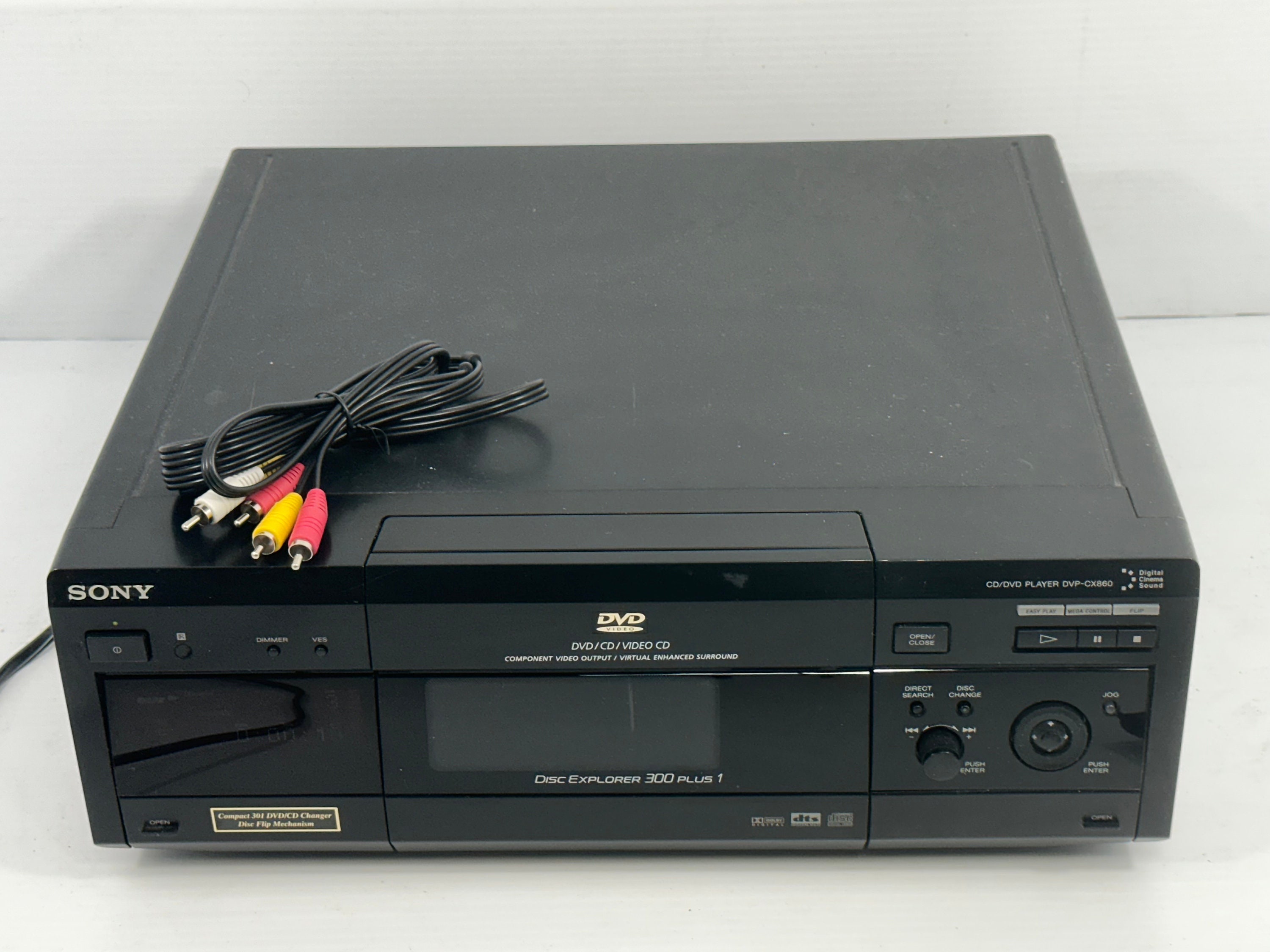 Vintage Sony DVP-CX860 Disc Explorer 300+1 DVD/CD Changer/player