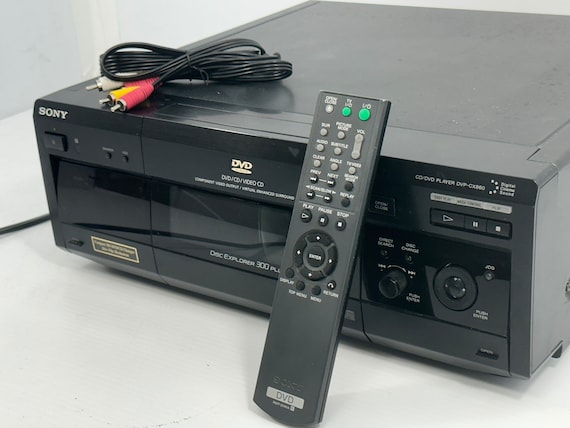 Vintage Sony DVP-CX860 Disc Explorer 300+1 DVD/CD Changer/player