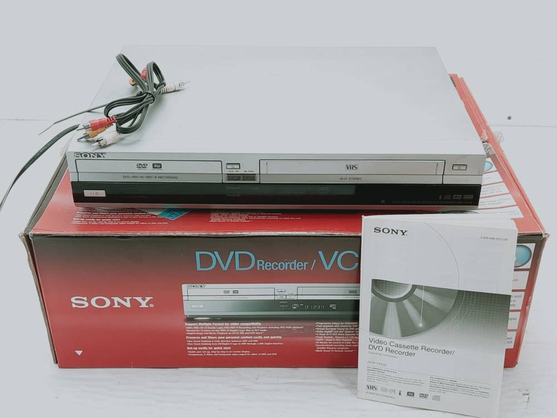 Sony Rdrvx530 Dvd and Vhs Combo Player Dvd TO Vhs and Vhs TO Etsy