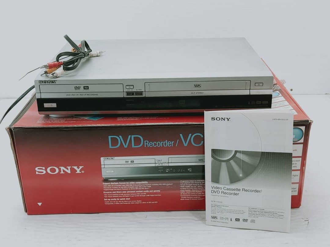 Sony Rdrvx530 Dvd and Vhs Combo Player Dvd TO Vhs and Vhs TO Etsy