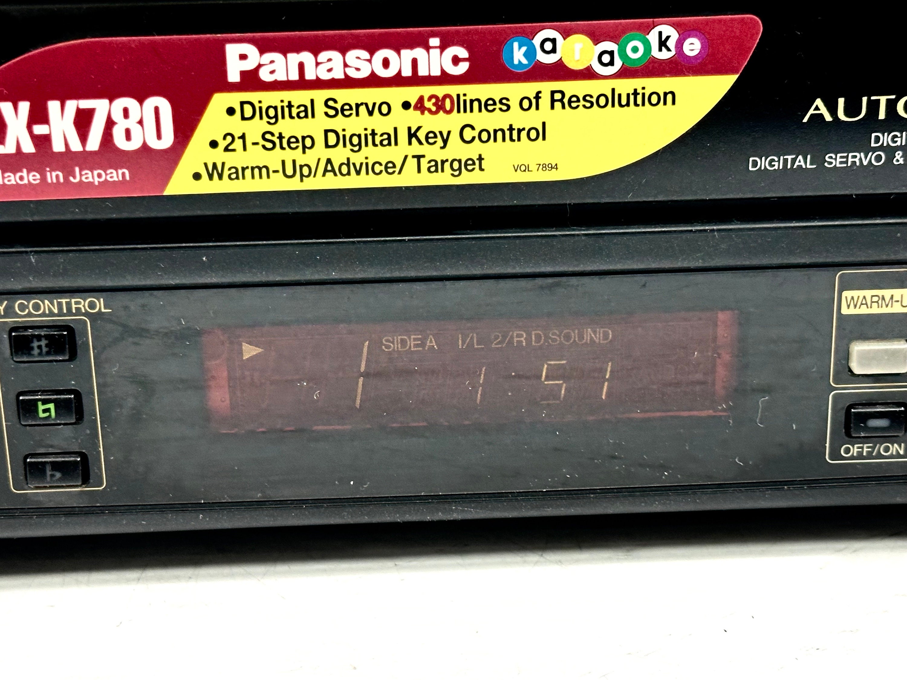 引き渡しのみ　Panasonic PC-700 ORDER CD80's Vintage PANASONIC LX-K780 Multi-laserdisc Player Karaoke