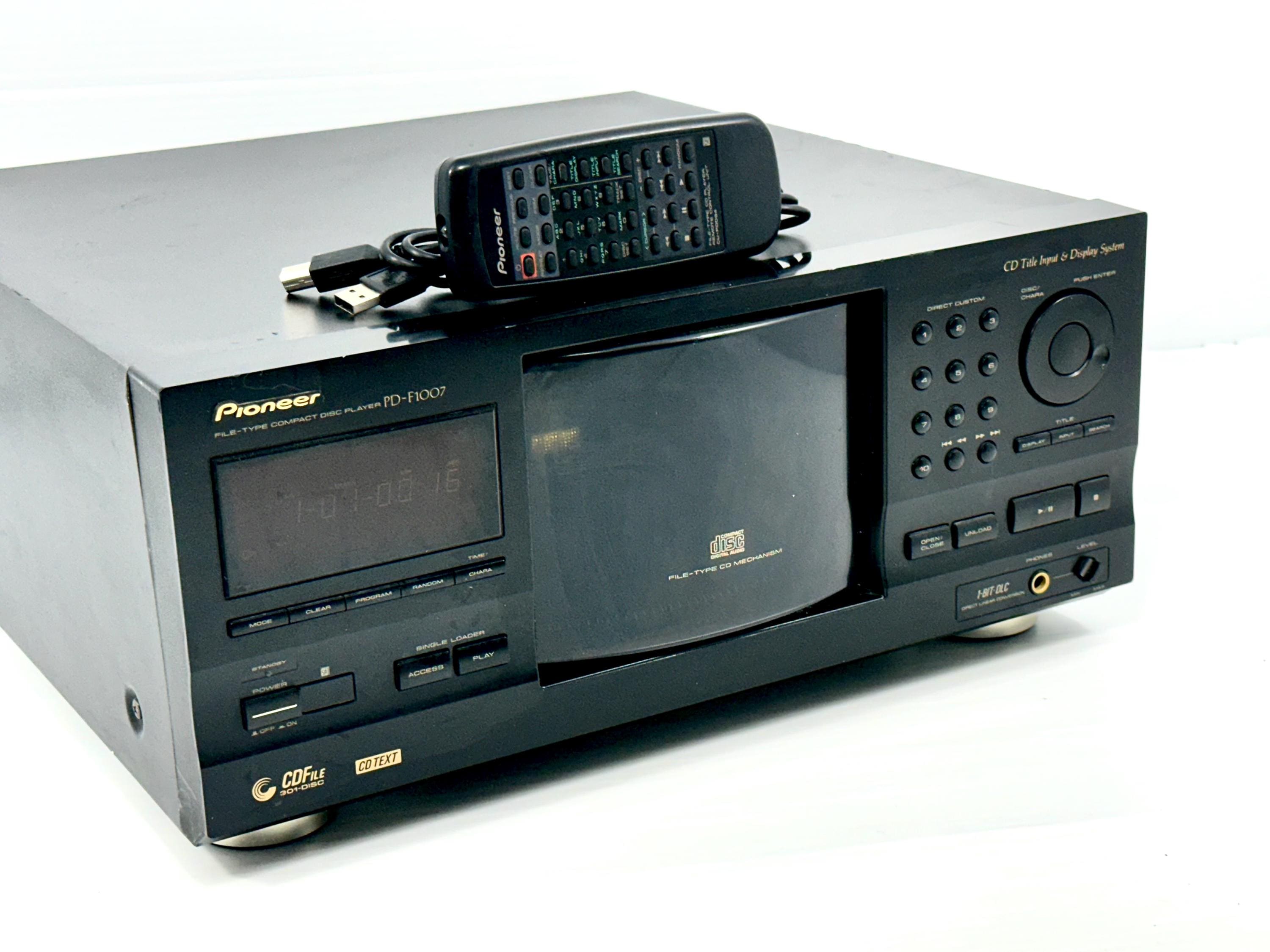 Pro Refurb Pioneer PD-F1007 ~ 301 Disc File Type CD Player/changer
