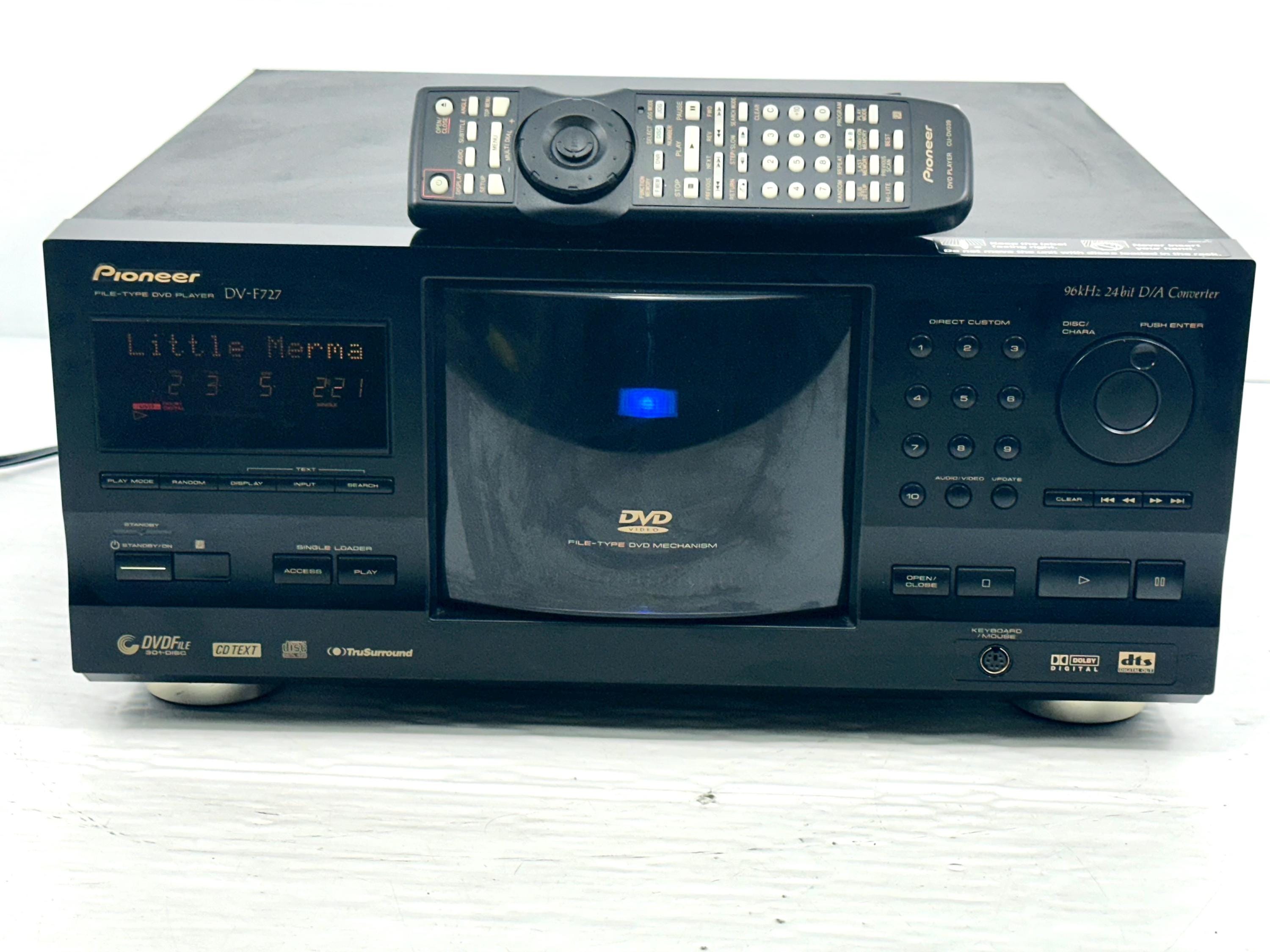 Vintage {pro Refurb} Pioneer DV-F727 File-type 300+1 DVD/CD Disc