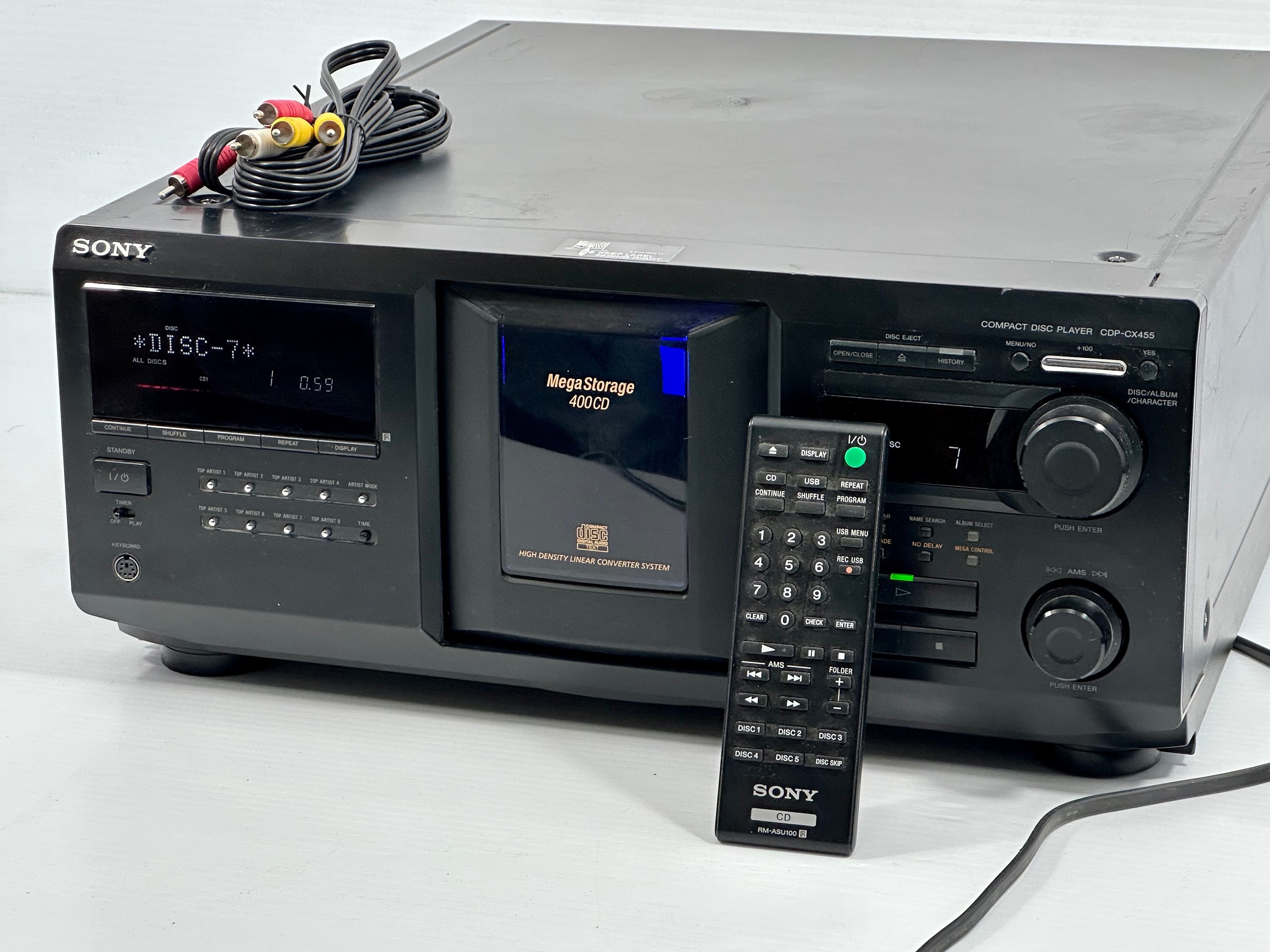 CDコンポ Vintage Refurbished Sony CDP-CX455 Megastorage 400-disc CD Changer