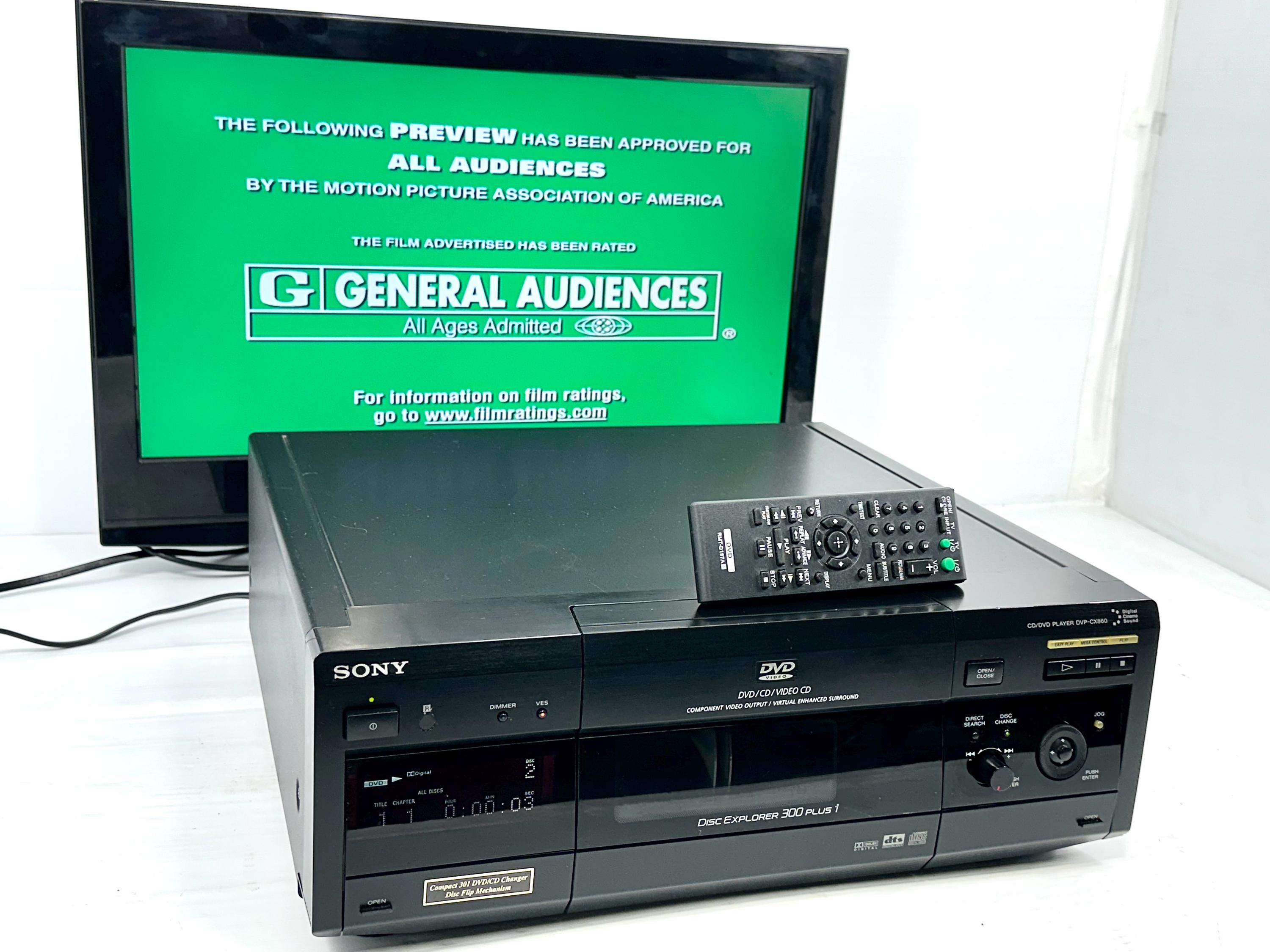 Sony DVP-CX860 Disc Explorer 300+1 DVD/CD Changer/player With