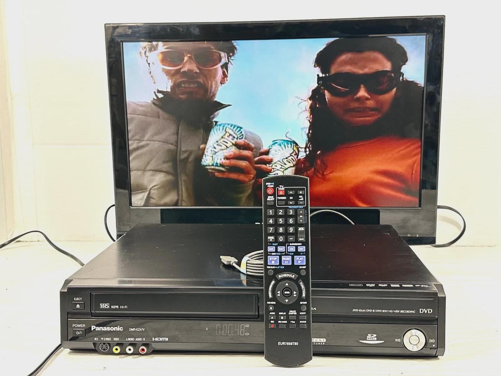 Panasonic DMR-EZ47VDVD Combo With Remote - HDMI Ready - Tested and