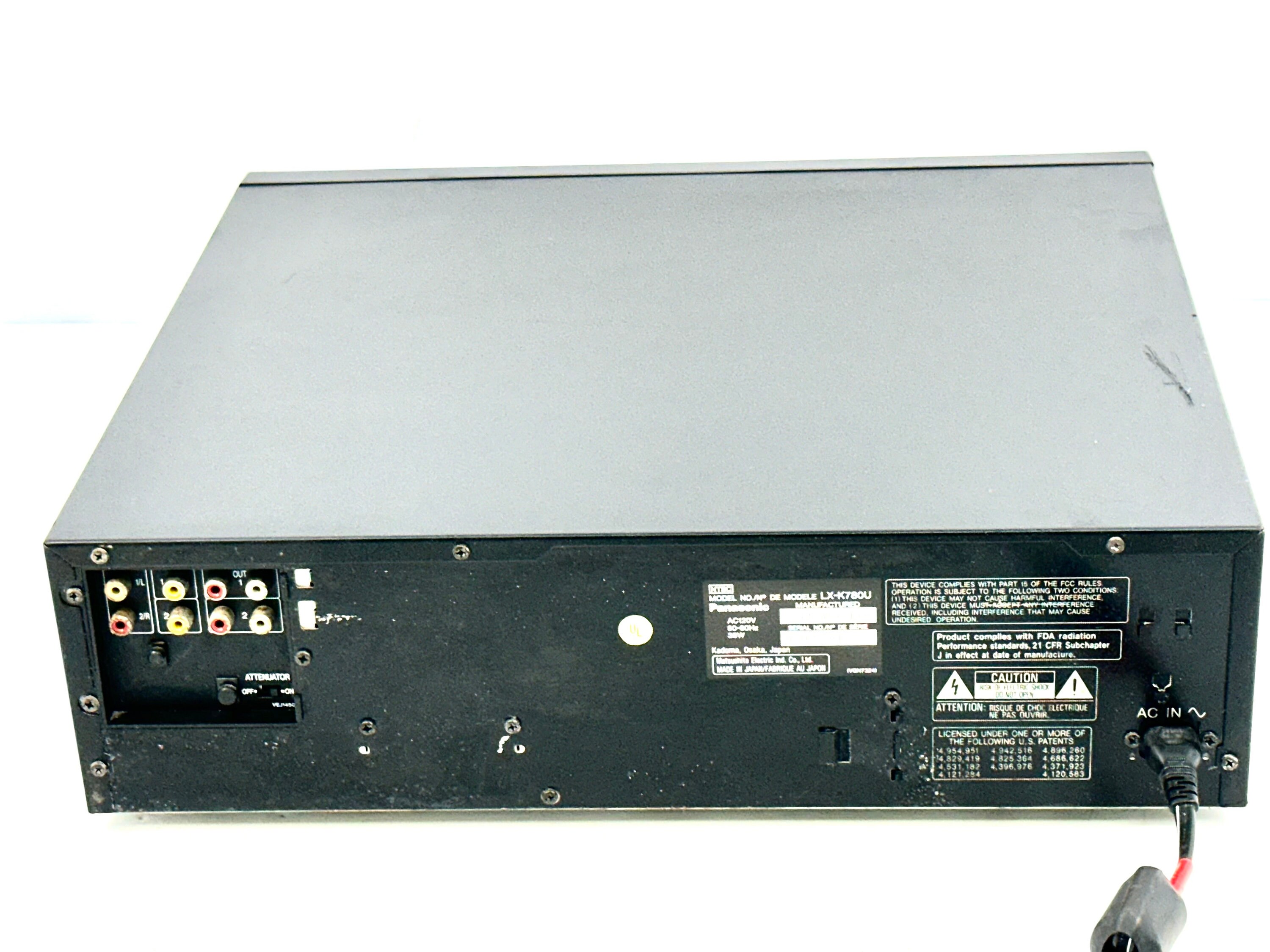 Vintage PANASONIC LX-K780 Multi-laserdisc Player Karaoke