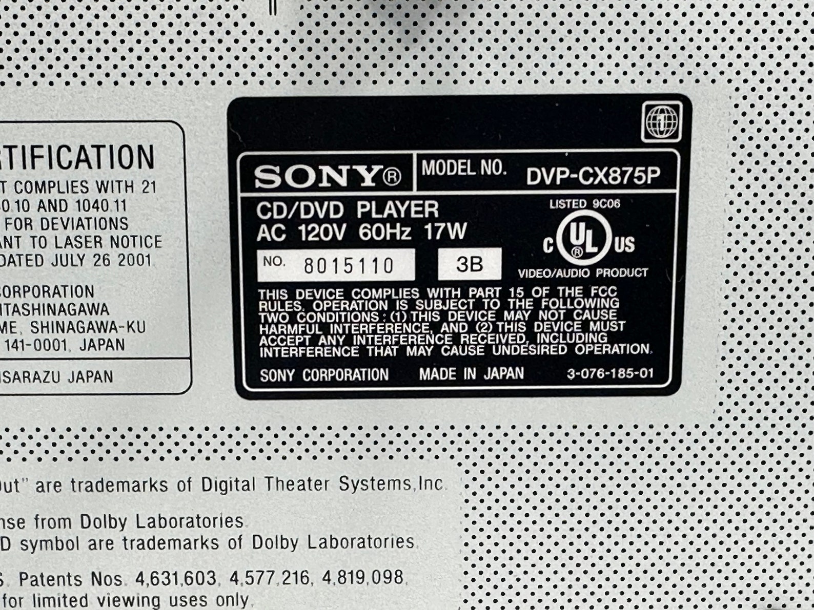 Sony DVD Changer - Thumbnail 4