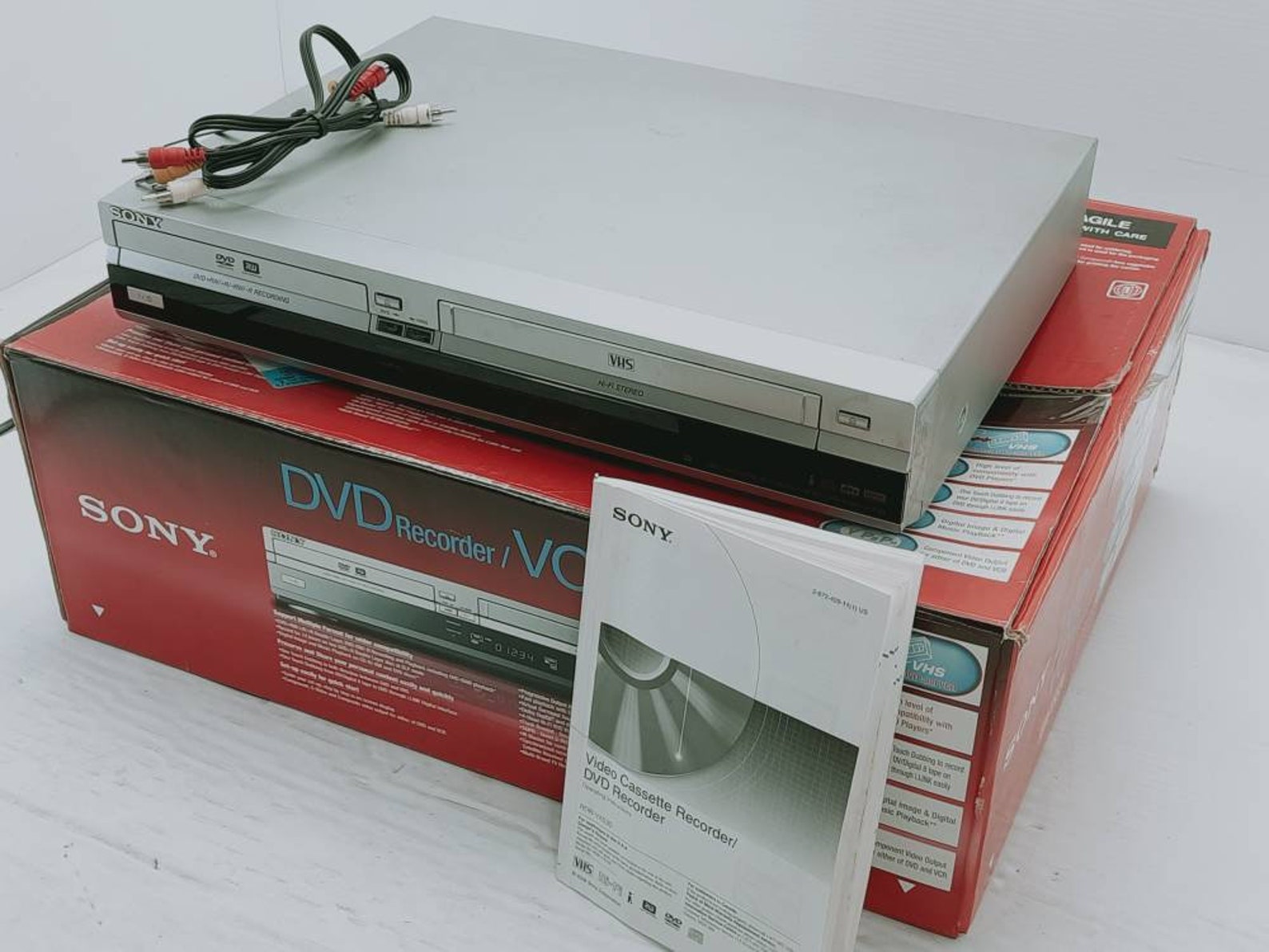 Sony Rdrvx530 Dvd and Vhs Combo Player Dvd TO Vhs and Vhs TO Etsy