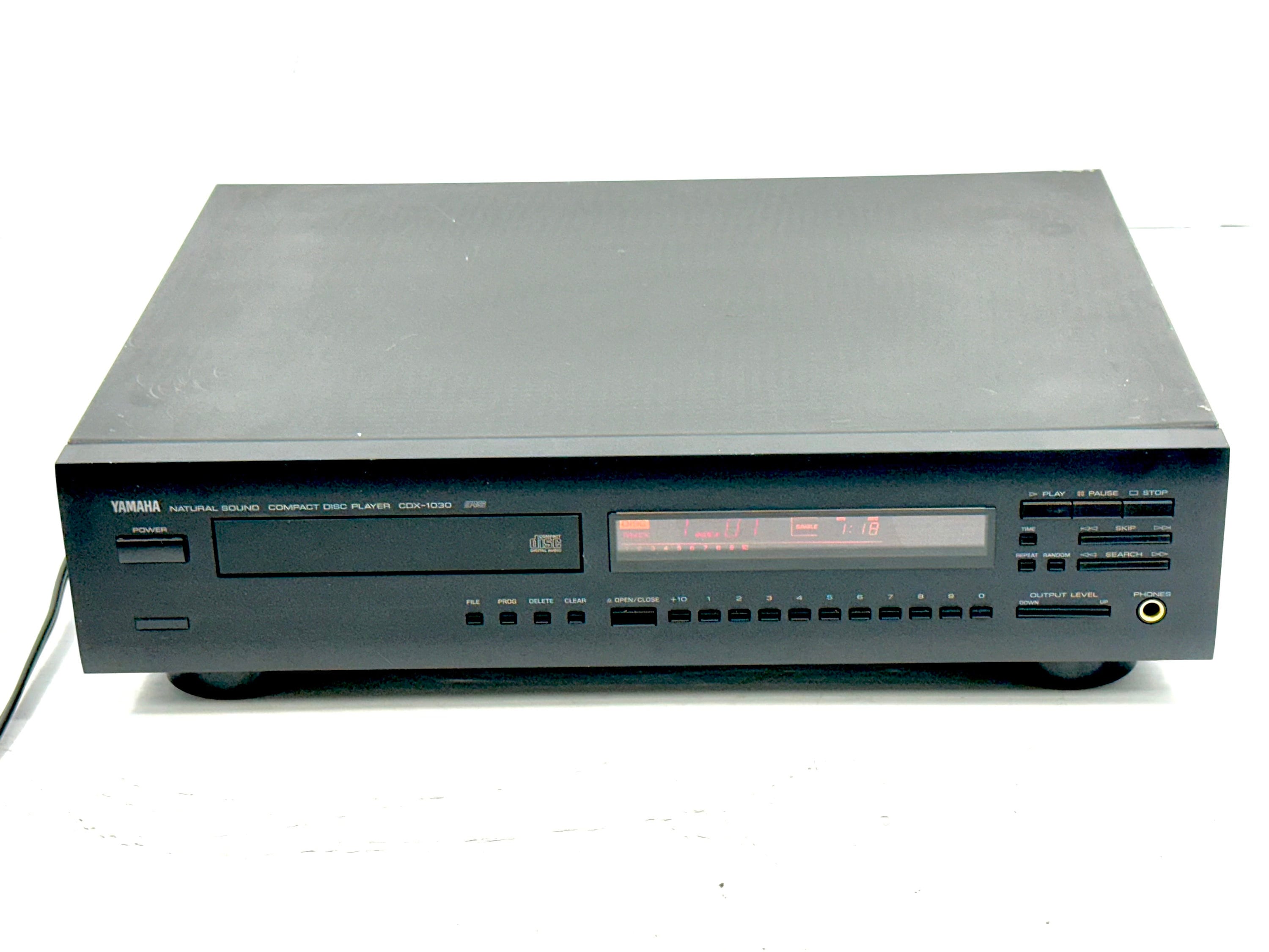 Rare Vintage Yamaha CDX-1030 Premium Quality CD Player, Black