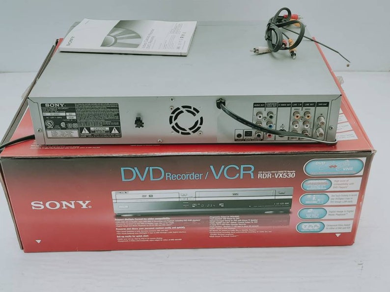 Sony Rdrvx530 Dvd and Vhs Combo Player Dvd TO Vhs and Vhs TO Etsy