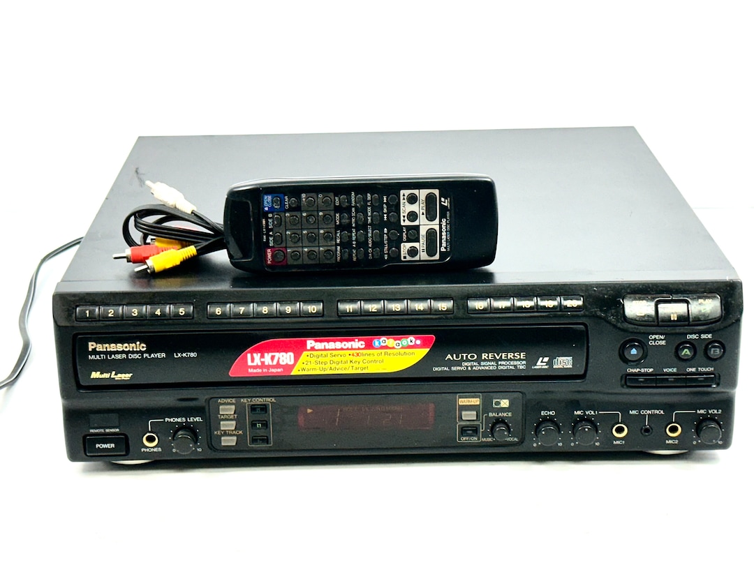 Vintage PANASONIC LX-K780 Multi-laserdisc Player Karaoke Vintage PANASONIC LX-K780 Multi-laserdisc Player Karaoke