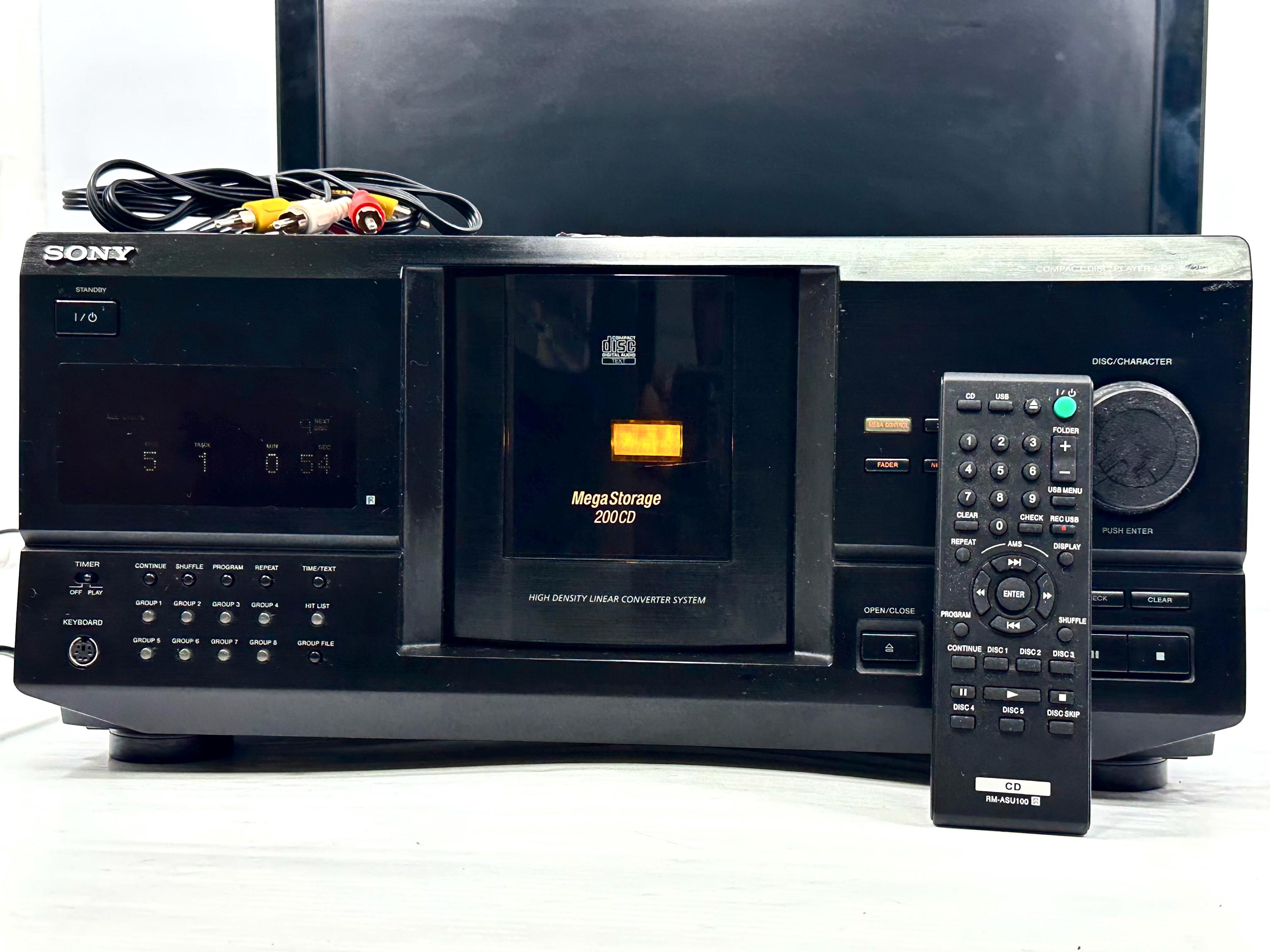 【実家整理】SONYＡＰＭ－Ｄ950AVコンポ Vintage {pro Refurb} Sony CDP-CX260 Mega Storage 200 CD Disc