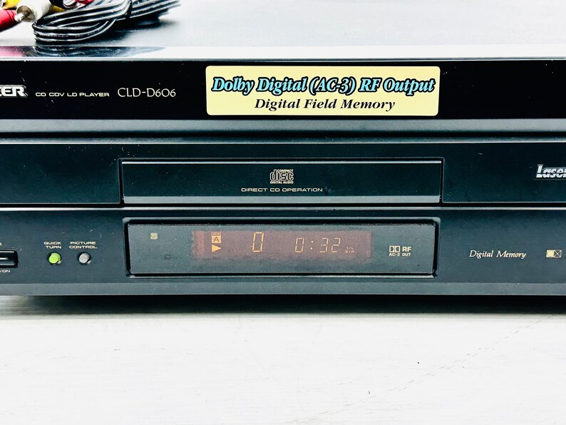 Vintage Pioneer DVD/CD Laserdisc Player CLDD606 Tested and Working