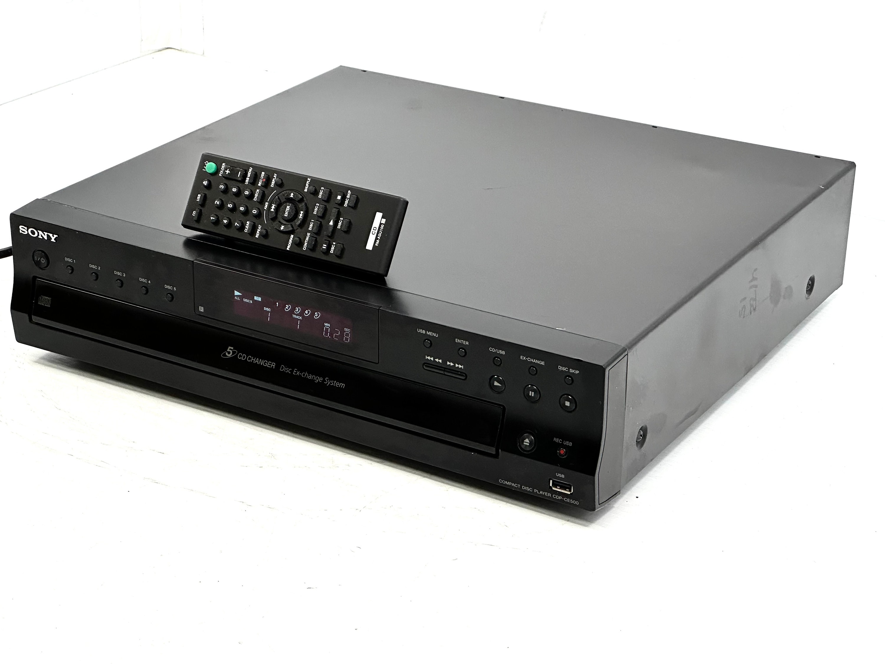 Vintage Sony CD Player CDP-CE500 5 Disc Changer Compact Disc Player ...