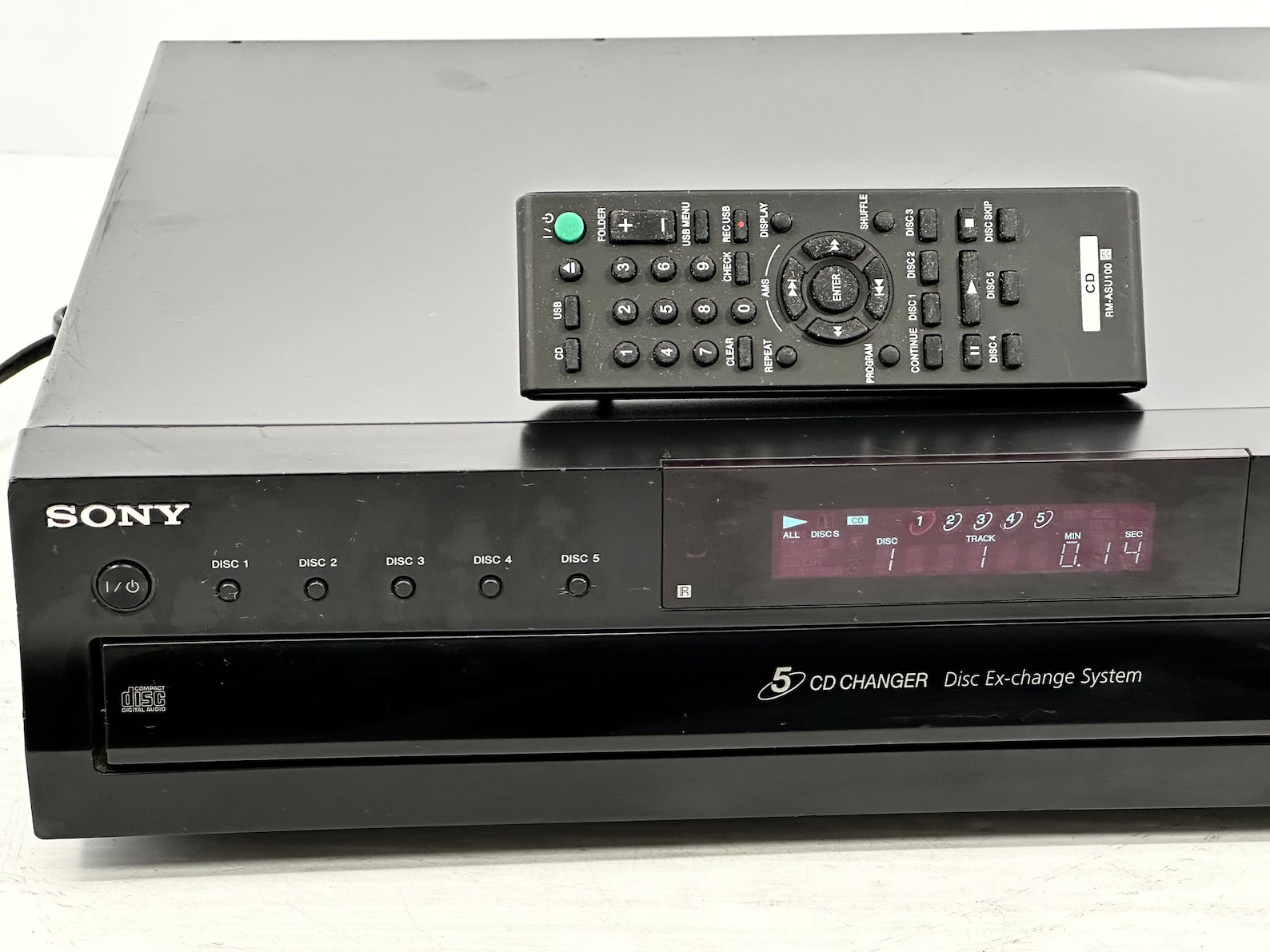 Vintage Sony CD Player CDP-CE500 5 Disc Changer Compact Disc Player ...