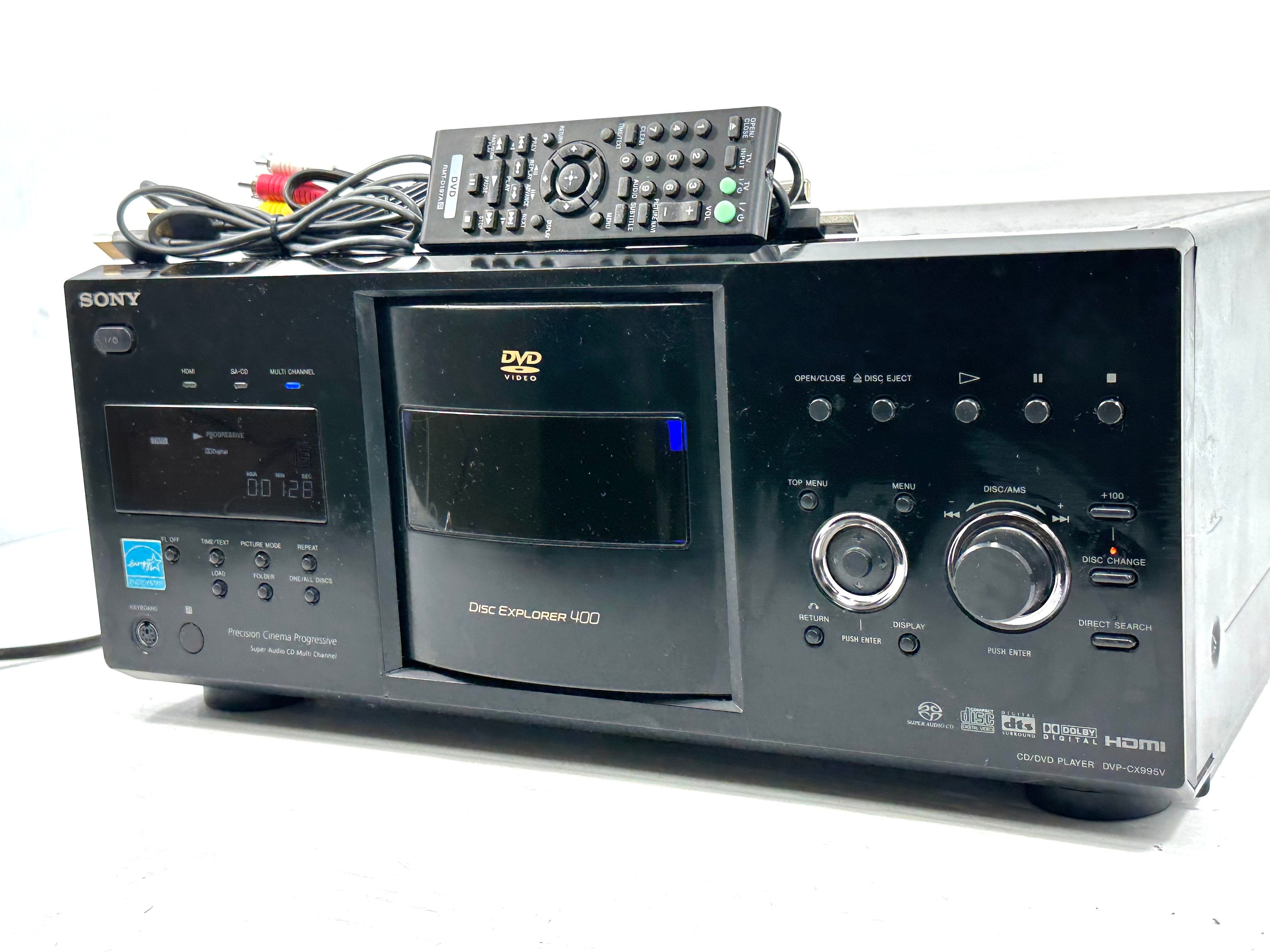 Vintage Pro Refurb-sony Dvp-cx995v 400 DVD/ CD Changer Player W