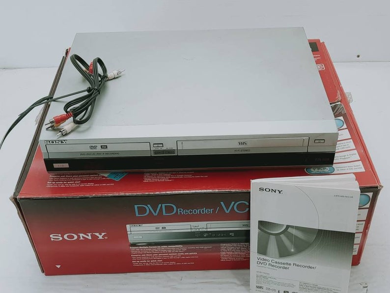 Sony Rdrvx530 Dvd and Vhs Combo Player Dvd TO Vhs and Vhs TO Etsy