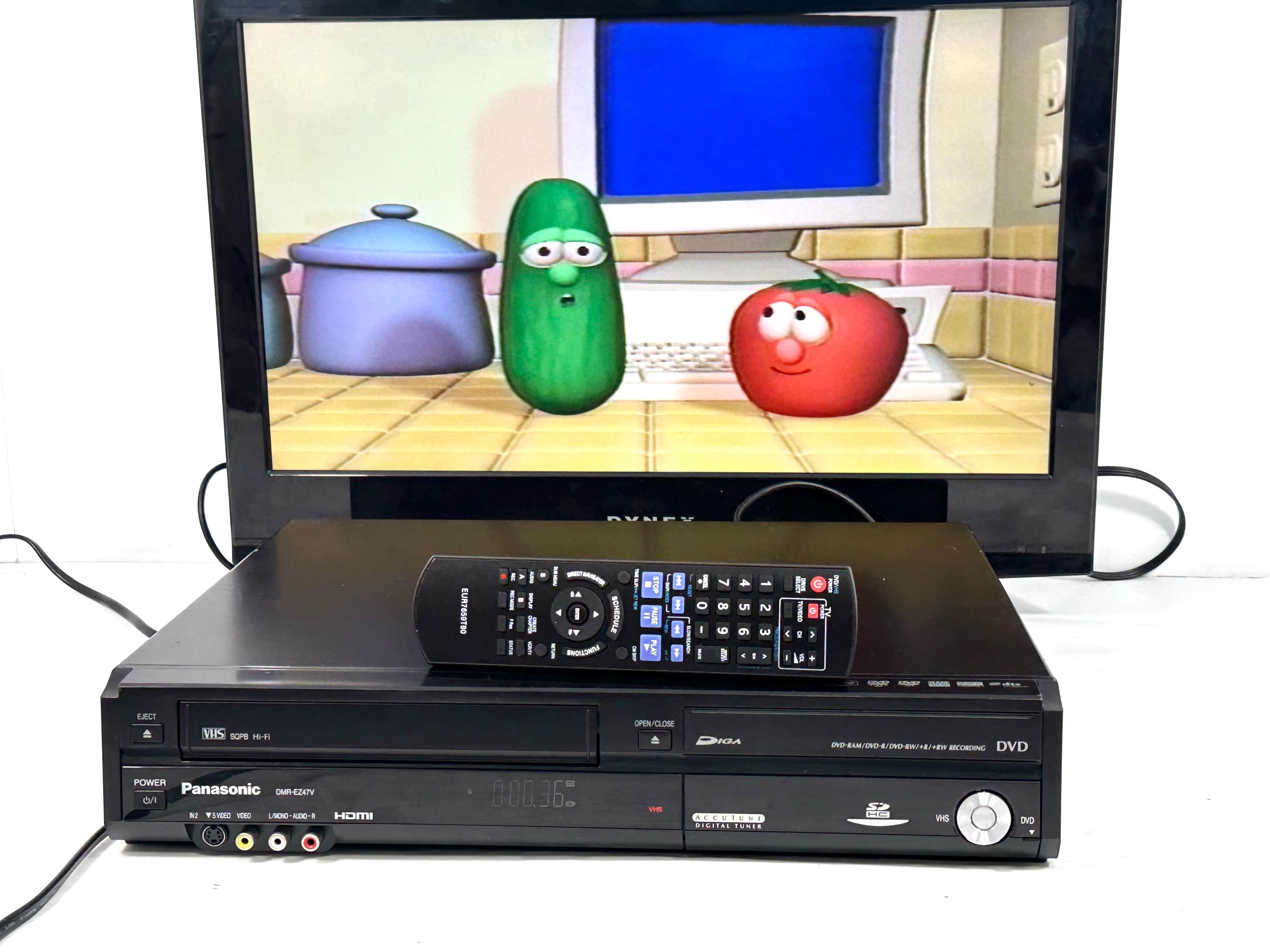 Panasonic DMR-EZ47VDVD Combo With Remote - HDMI Ready - Tested and