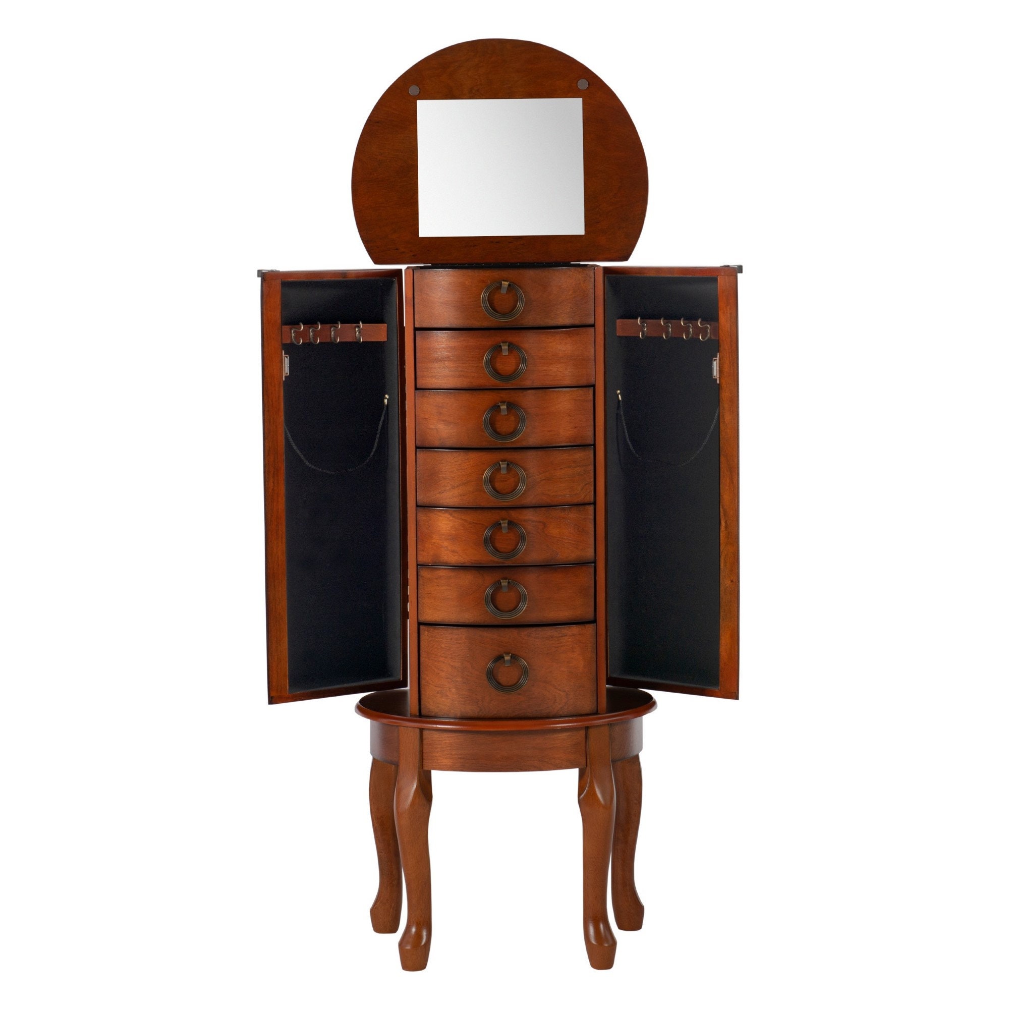 Free standing Jewelry Armoire Chest Traditional Style Vintage Etsy