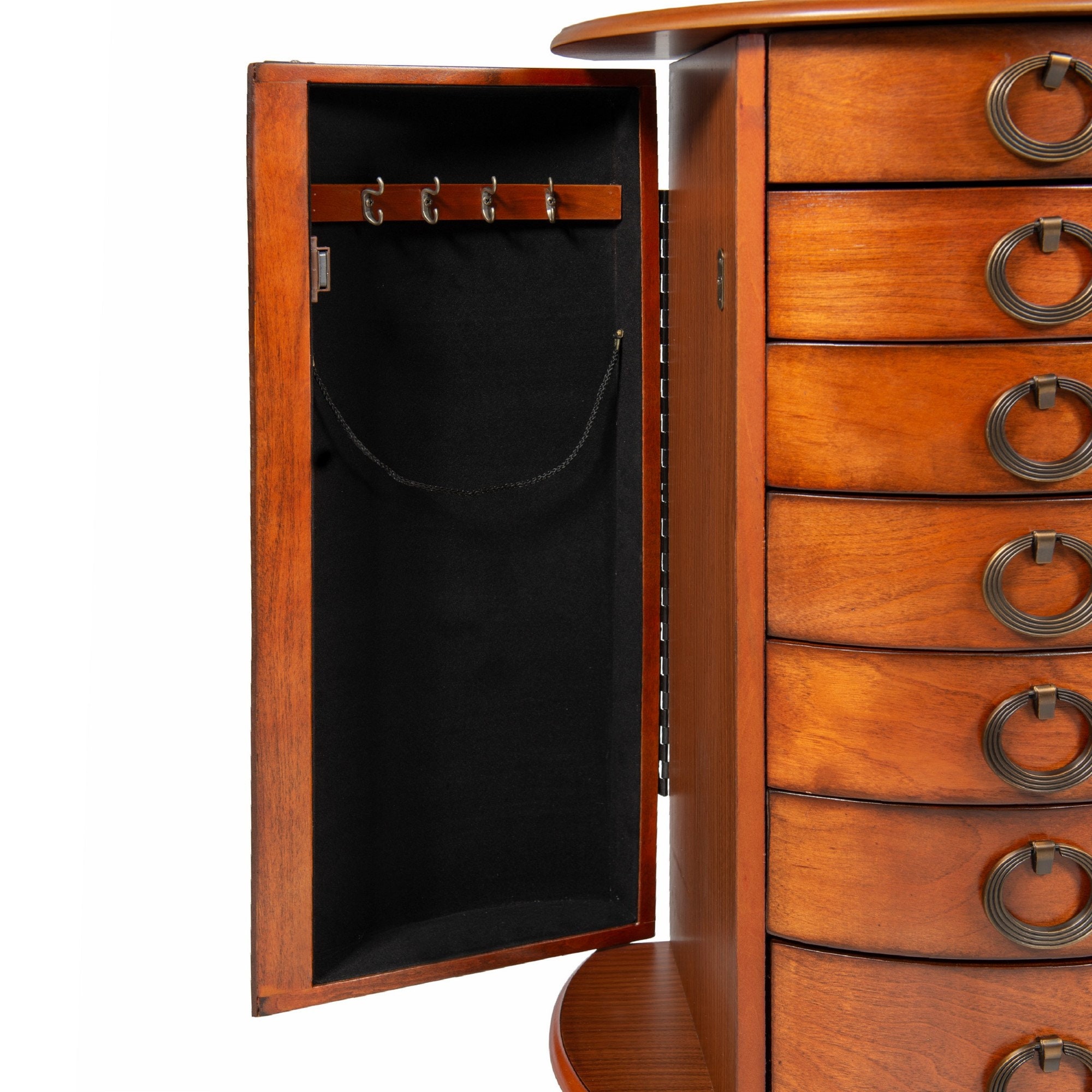 Free standing Jewelry Armoire Chest Traditional Style Vintage Etsy