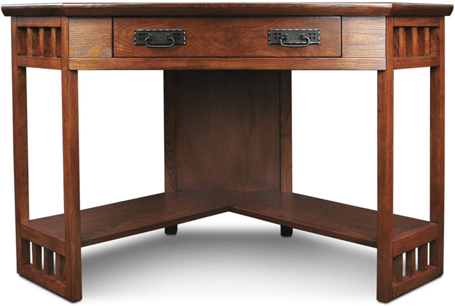 Corner Desk Antique Solid Wood For Office Computer And Etsy