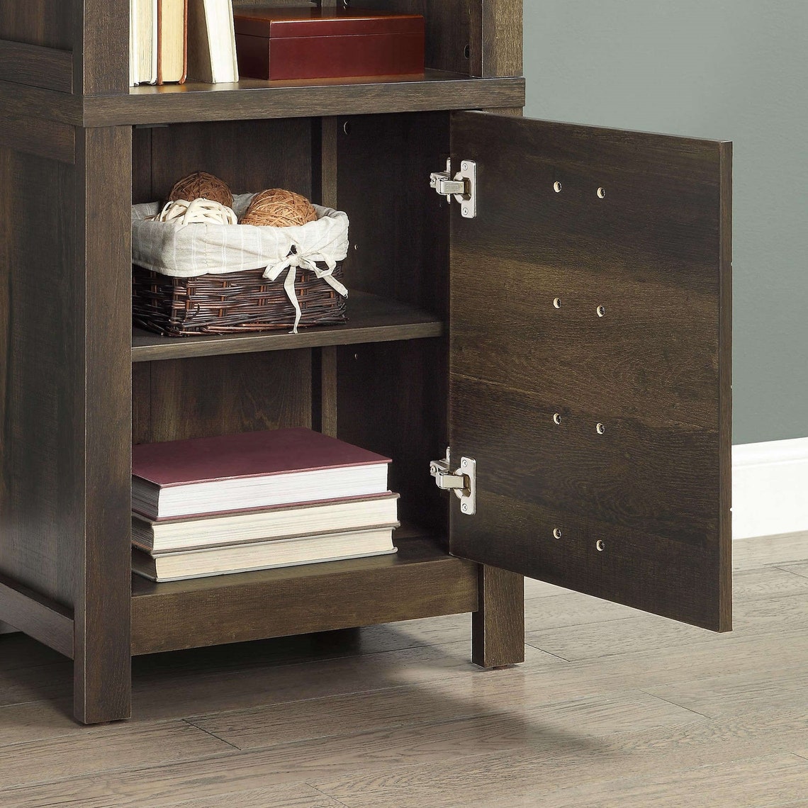 Bookcase Modern Farmhouse 72 Tower Rustic Solid Wood Etsy