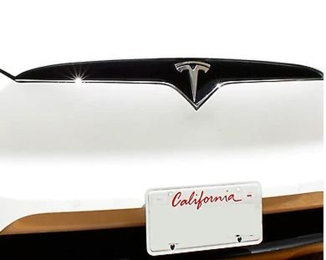 Front License Plate Holder for Tesla Model X 2016 and Beyond Etsy
