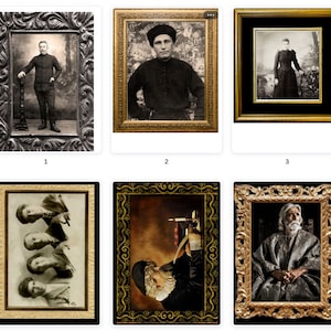 20+ Enchanting Digital Prints of Witches and Wizards in Unique Antique Frames! (Digital Download)