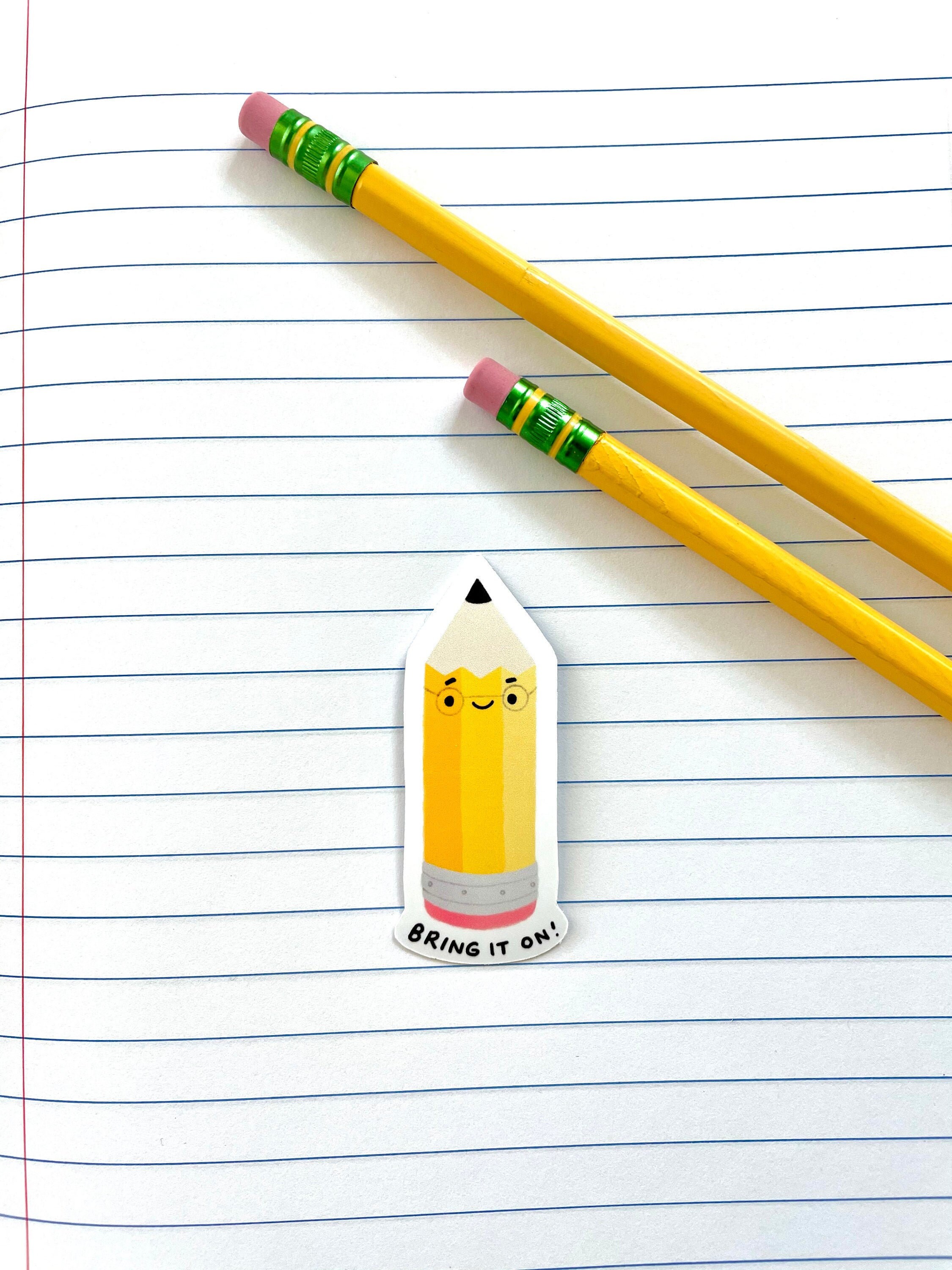 Pencil Sticker Smarty Pencil Sticker Laptop Vinyl Sticker | Etsy