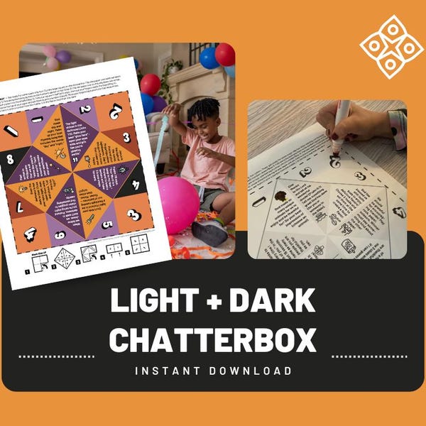 光と闇（ハロウィーン代替）チャッターボックスゲーム - クリスチャン