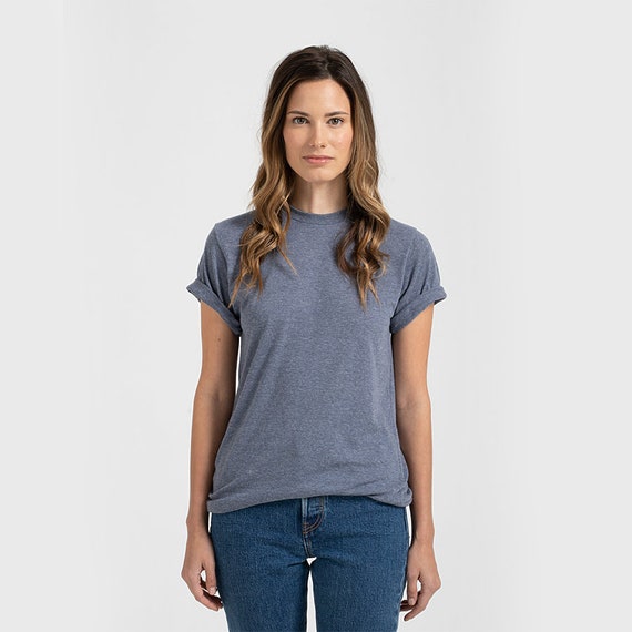 Tultex 241 Heather Denim Unisex Poly 