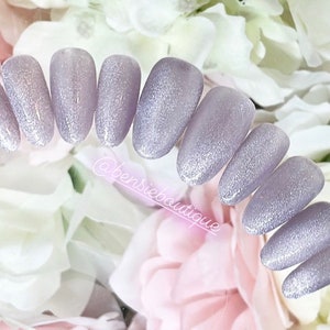 Ongles magnétiques oeil de chat : ongles personnalisables en velours scintillant