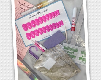 Intro to Press on nails | Starter Set | Gift Set | 20-24 pcs nails | Basic Nails | Simple Nails | Grab and Go Nails | Short to Long Nails