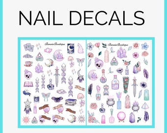 Chakras | Nail Waterslide Decals | Transparent Decals | Spiritual Decals | Dreamcatcher | Potion Decals | Nail extensions | Nail Art | DIY