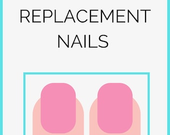 Replacement Nails | One Pair of Press on Nails | Two Nails | Press on Nails