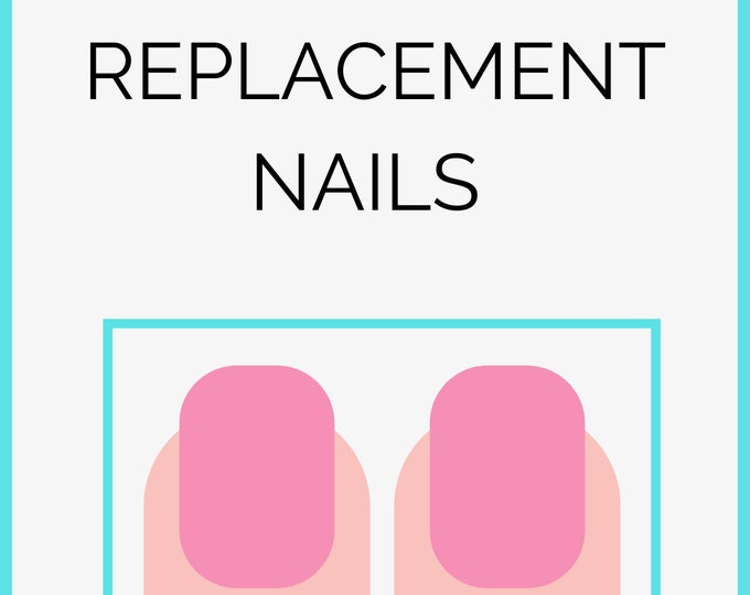 Replacement Nails | One Pair of Press on Nails | Two Nails | Press on Nails