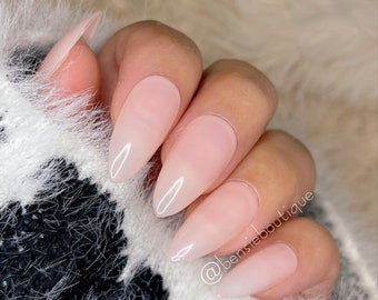 Sheer Shorties | Nudi gel polish | Korean Jelly Nails | Short Nails | Midi Nails | Almond Nails | Syrup Nails | Glass Nails | press on nails