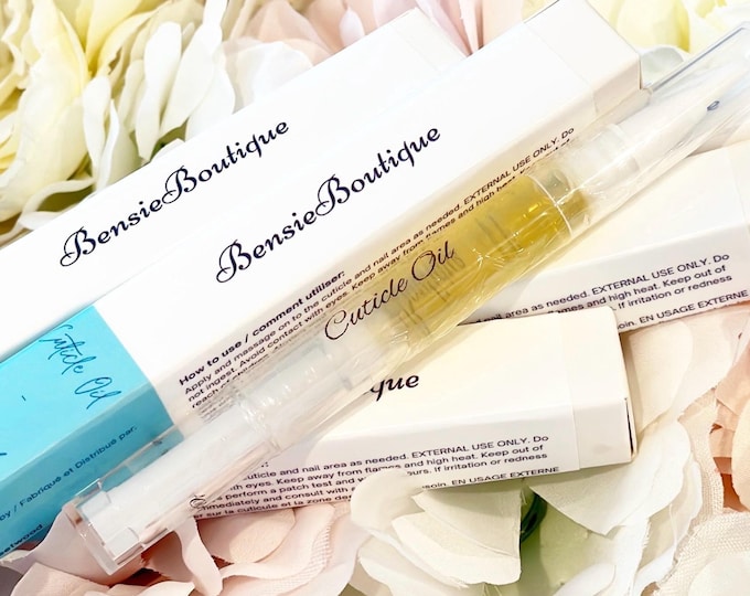 Organic Cuticle + Nail Oil Pen | Scented or Unscented | 3ML Travel sized Cuticle Oil Pen | Fruity Essential Oils | Essential Cuticle Oil