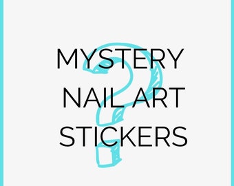 Mystery Nail Stickers | Blind Box Nail Sticker Bundle |  nail enhancements | DIY nail stickers | themed stickers