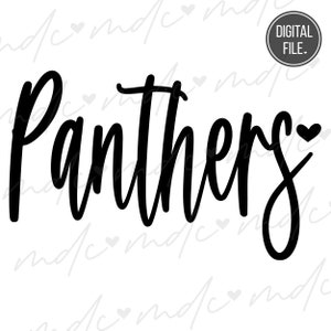 Panthers svg | Panthers Sublimation png | Panthers png | Panther svg | Panthers Cut File | Panther Mascot svg