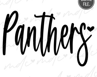 Panthers svg / Panthers Sublimación png / Panthers png / Panther svg / Panthers Cut File / Panther Mascot svg