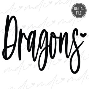 Dragons svg | Dragons Sublimation png | Dragons png | Dragons svg | Dragons Cut File | Dragon Mascot svg