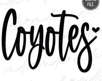 Coyotes svg / Coyotes Sublimación png / Coyotes png / Coyote svg / Coyotes Cut File / Coyote Mascot svg