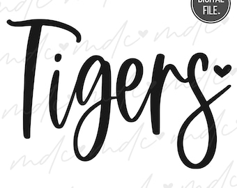 Tigres svg / Tigres Sublimación png / Tigres png / Tigre svg / Tigres Cortar Archivo / Tigre Mascota svg