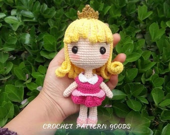 Nur XVA Format! Schlafende Prinzessin. Amigurumi Anleitung/ Häkelanleitung für Puppen / Amigurumi Prinzessinnen Anleitung / German