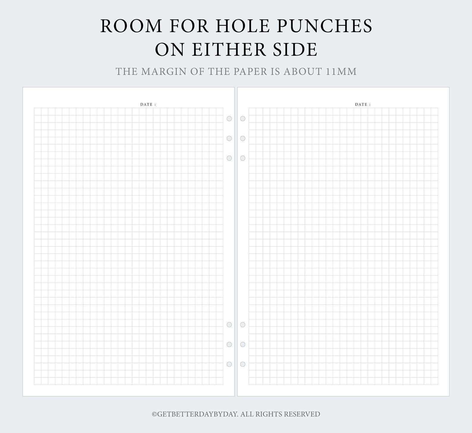 Printable Graph Paper_bullet Journal_note Taking Pages Sheets_simple