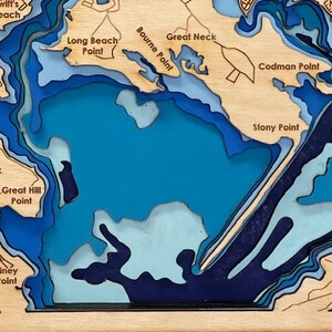 ONSET, MA Wood Layered MAP - Etsy